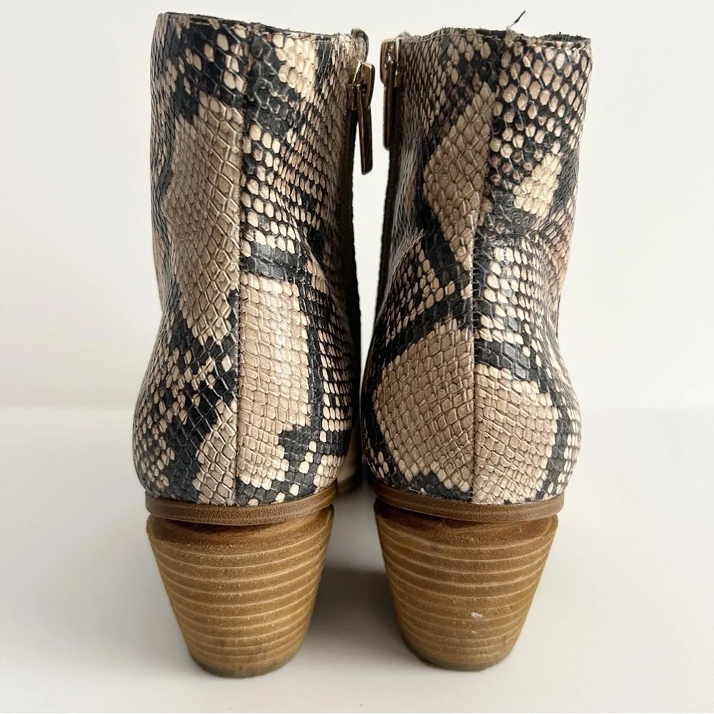 Vince Camuto Snake Print Boots | Size 10